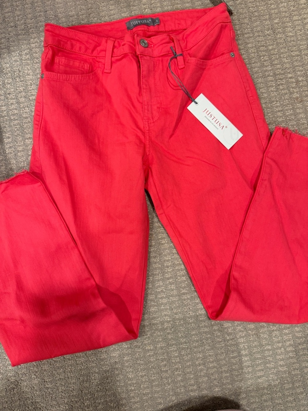 Just USA hot pink  straight leg Jeans